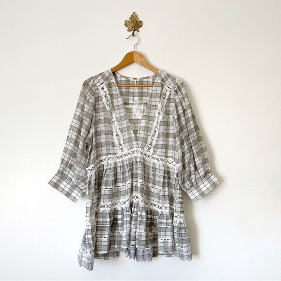 Free People Time Out Tunic size Medium NWOT boho cottagecore - Picture 2 of 7